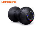 Black Rechargeable Rolling Vibrating Peanut Massage Ball Roller